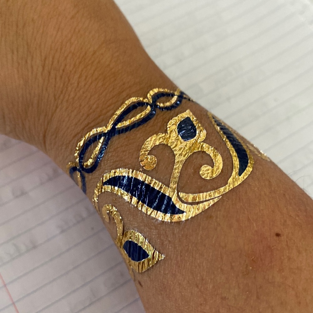 NEW lulu dk Jewelry Tattoos - La Femme 4 blue team bracelet